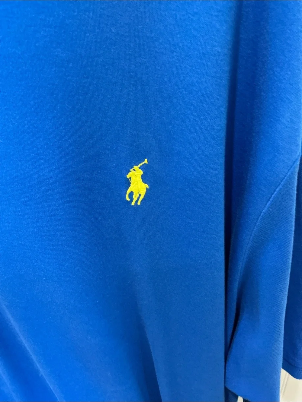 Ralph Lauren Polo Shirt in Royal Blue with Yellow Pony